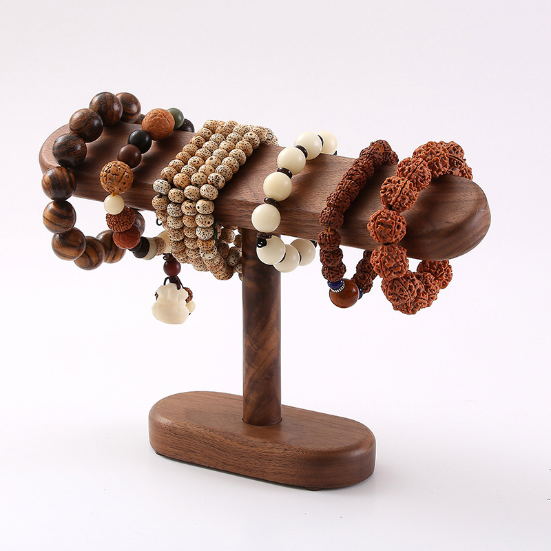 Jewelry And Watches Exhibition - Walnut Wooden Jewelry Organizer Watch Display