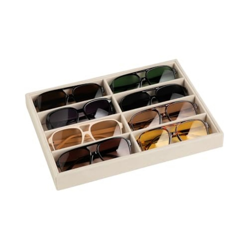 Jewelry Eyewear Watches & Accessories - Sunglasses Organizer Storage Tray 8 Grids