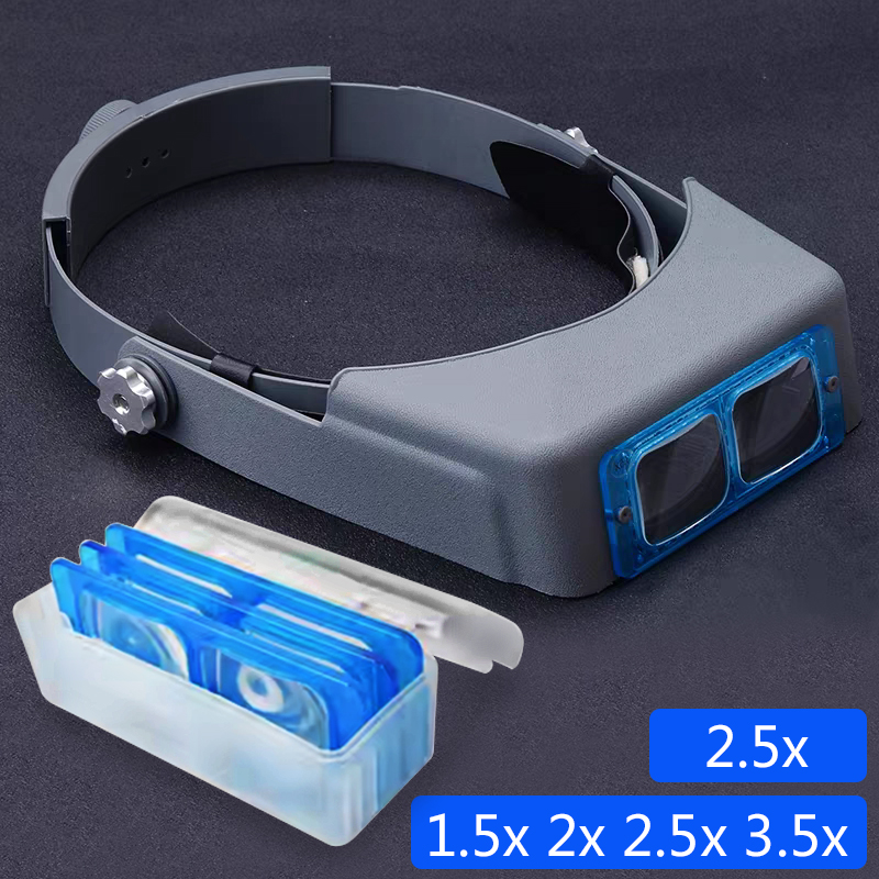 Jewelry Eyewear Watches & Accessories - 1.5X2X2.5X3.5X Professional Head Wearing Magnifier Eye
