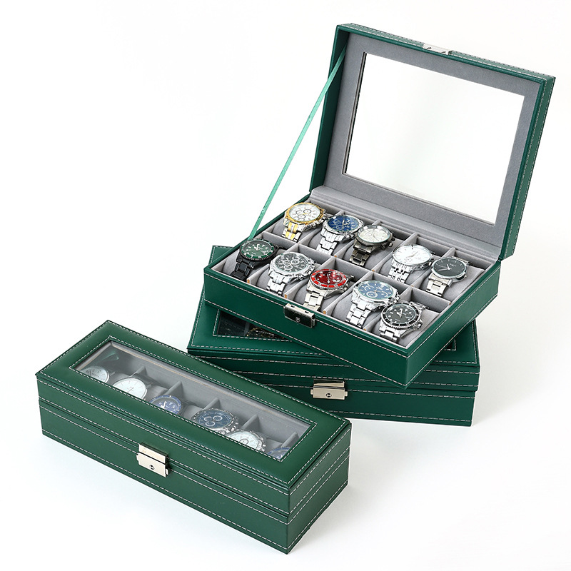 Jewelry And Watches Exhibition - VANSIHO Fashionable Green/Beige/Grey Color 6/10/12 Slots