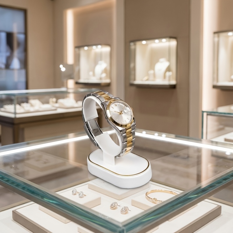 Jewelry Or Watches - Watch display stand, white bracelet display