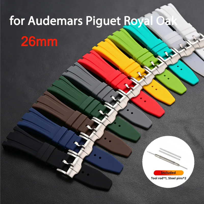 Audemars Piguet Watch Royal Oak Offshore - 26mm Rubber Strap for Audemars Piguet