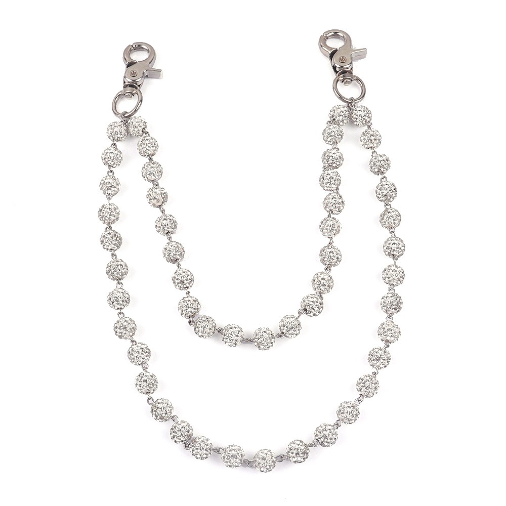 Hip Hop Chain Necklace - Harajuku Street Hip Hop Trousers Rhinestone