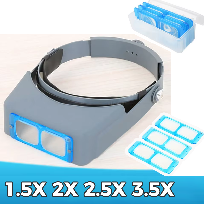 Jewelry Eyewear Watches & Accessories - 1.5X2X2.5X3.5X Head Wearing Magnifier Optivisor Eye