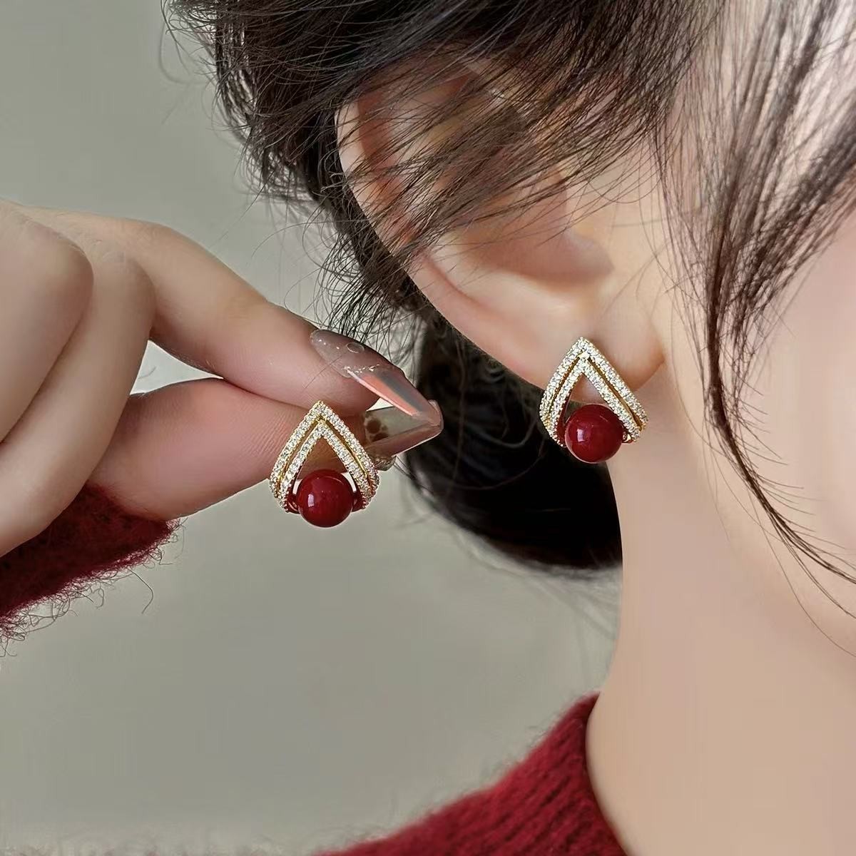 925 Silver Needle Korean Fashi - огляд і ціна Pearl Stud Earrings