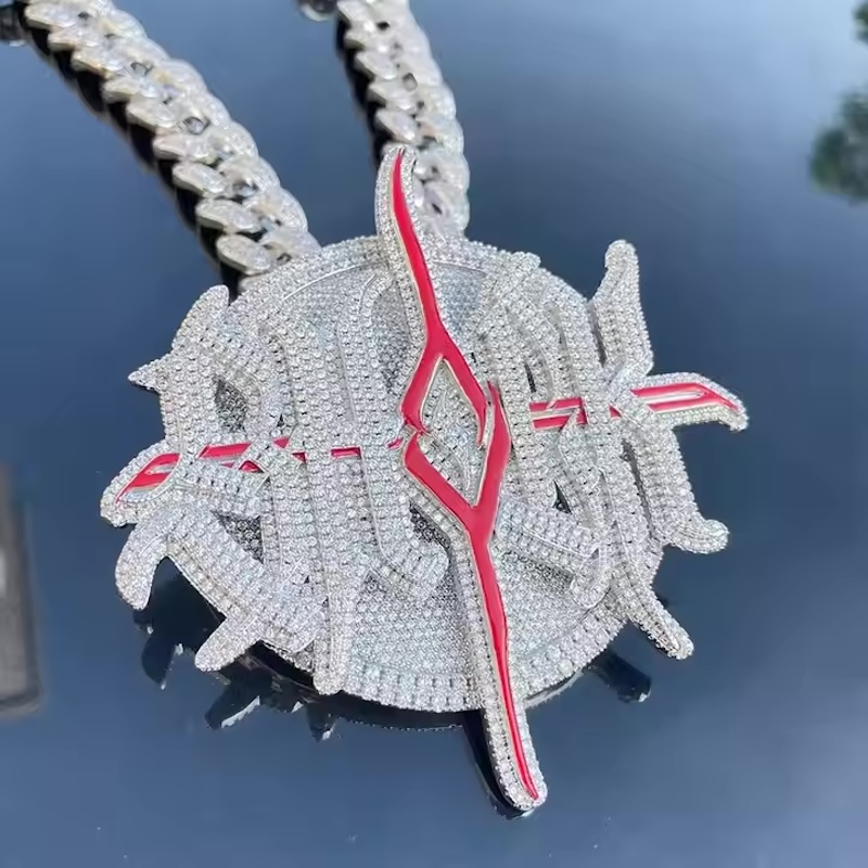 Custom White Gold Plating Ster - огляд і ціна Hip Hop Chain Necklace