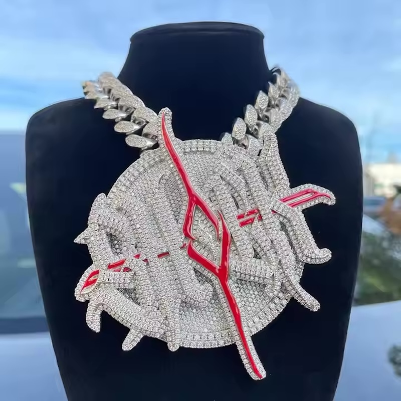 Custom White Gold Plating Ster - огляд і ціна Hip Hop Chain Necklace