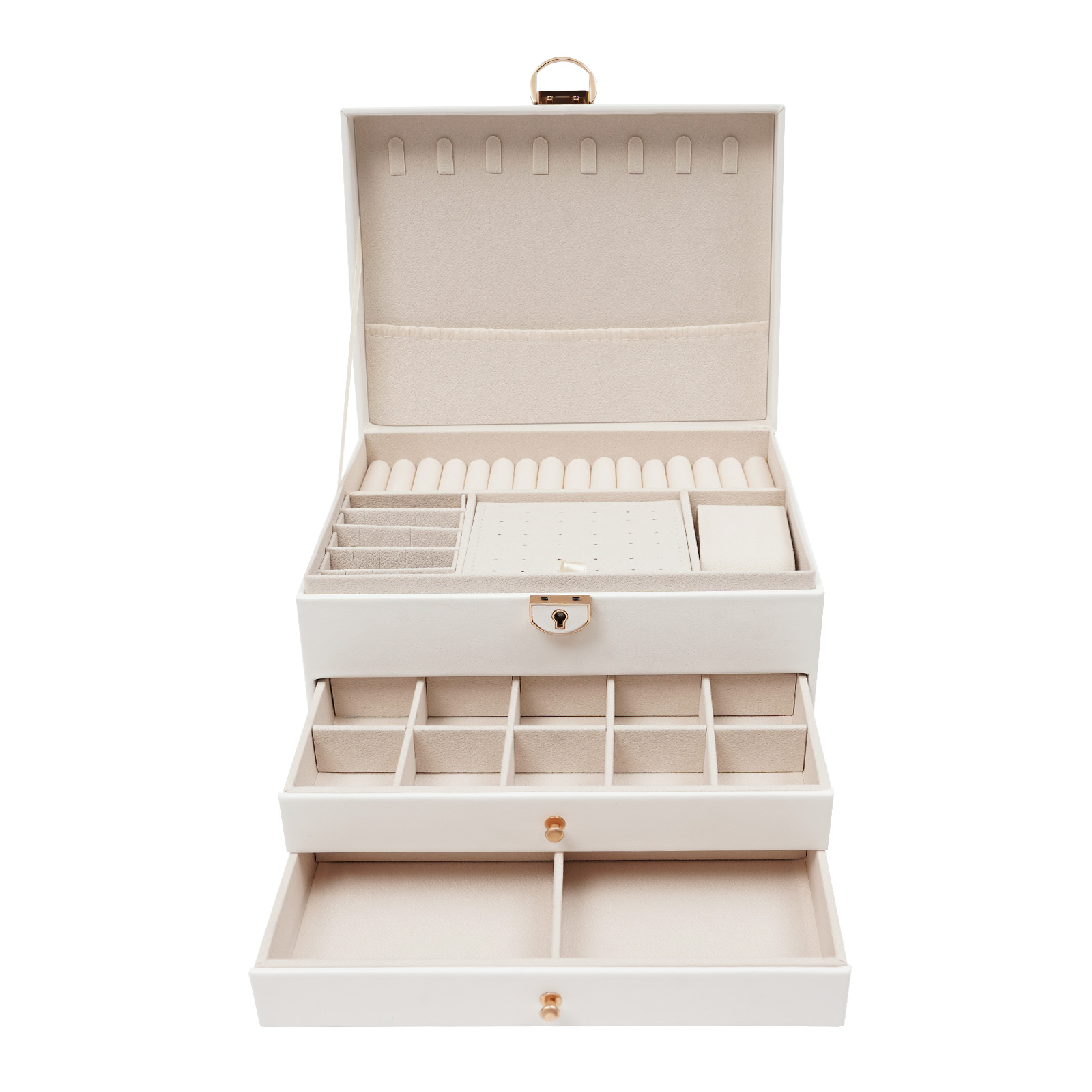 3 Tiers Jewelry Storage Box, S - огляд і ціна Jewelry Eyewear Watches & Accessories