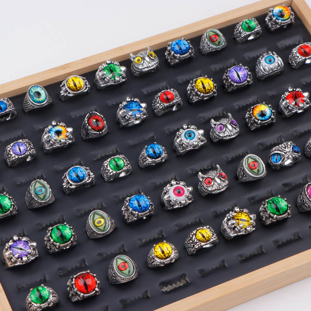 10/20/30/50Pcs/Lot Fashion Pun - огляд і ціна Gothic Skull Ring