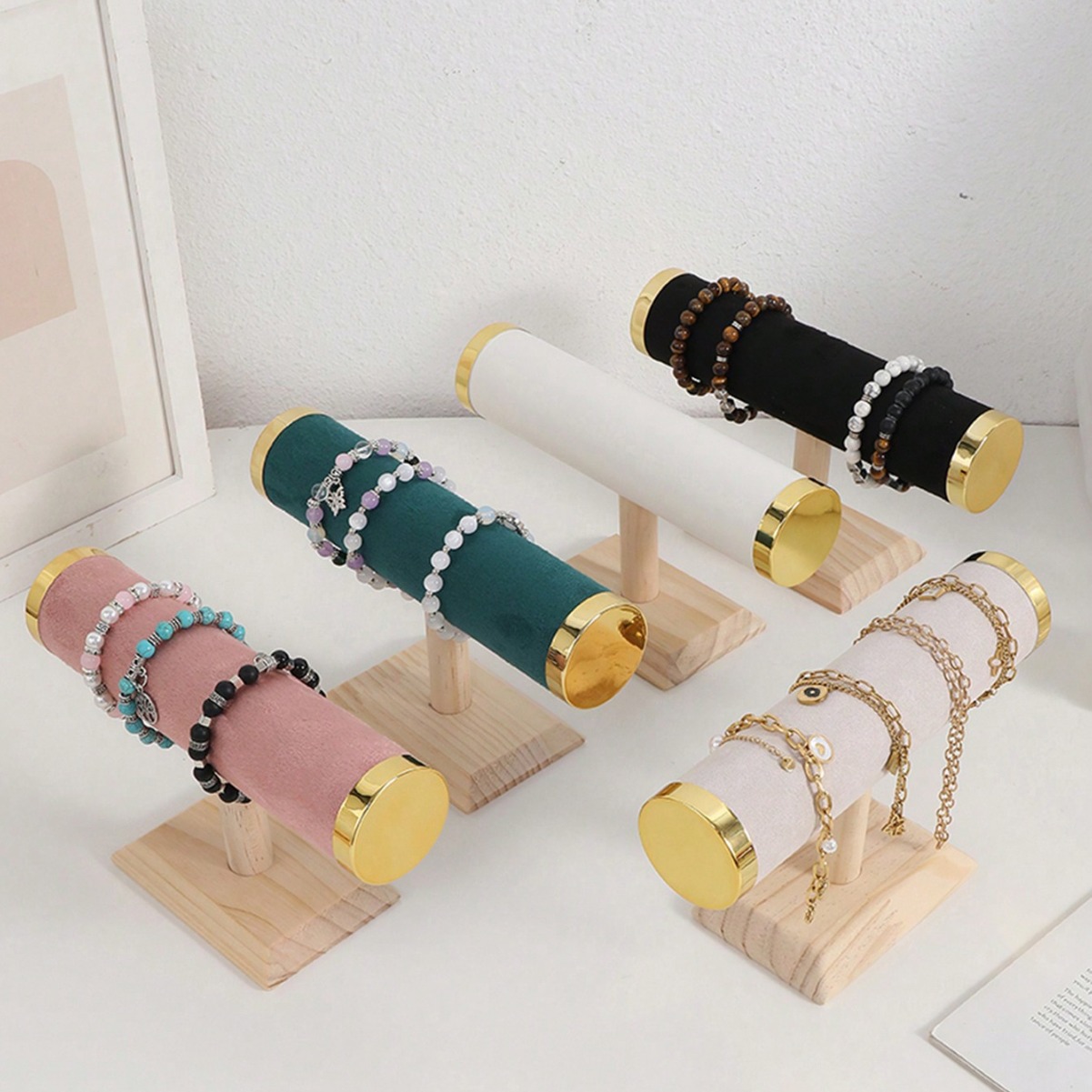 New T-Bar Jewelry Stand-Gold B - огляд і ціна Jewelry Or Watches