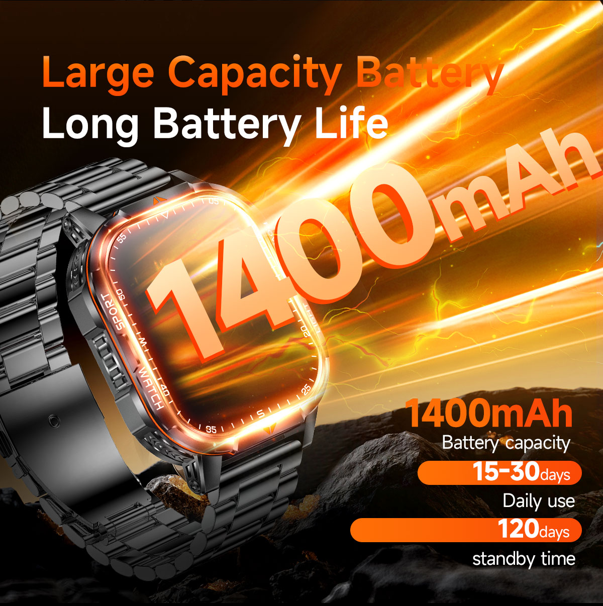 2026 New 1400mAh Super Large B - огляд і ціна Italian Jewelry Watches