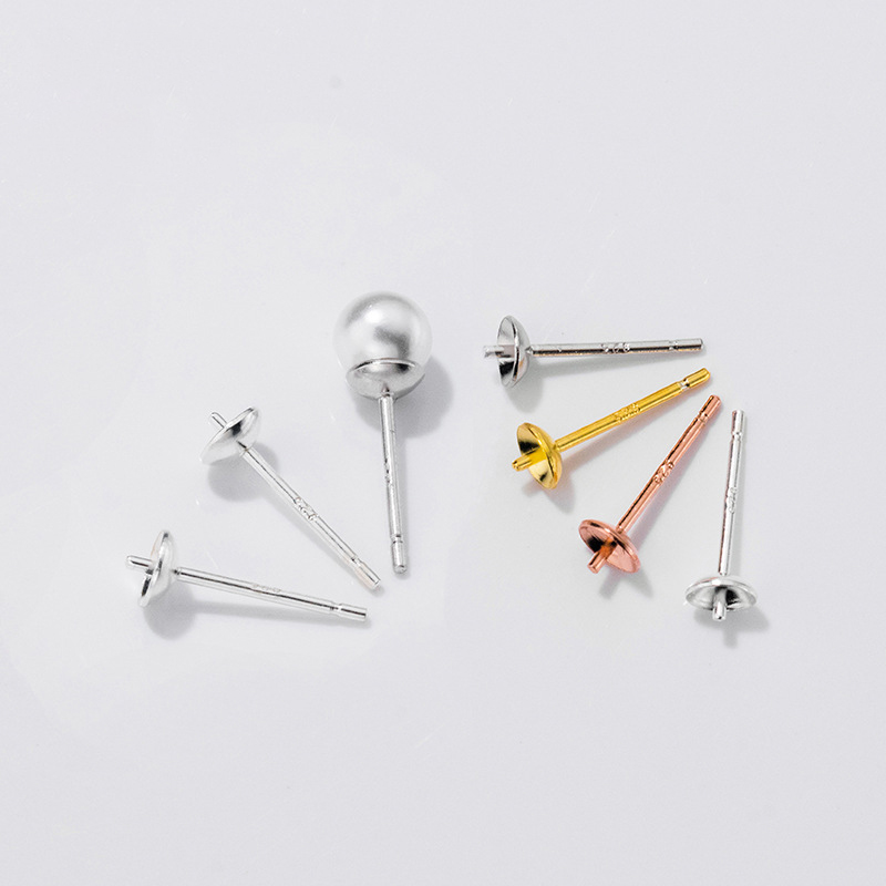 S925 Sterling Silver Earrings  - огляд і ціна Pearl Stud Earrings