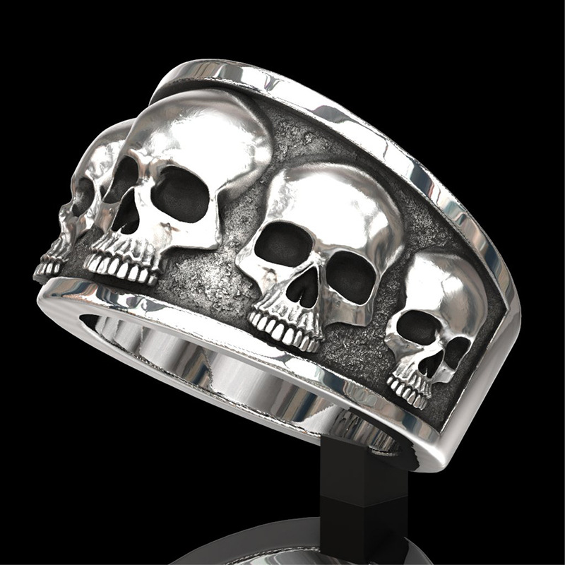 New Hot Selling Classic Stainl - огляд і ціна Gothic Skull Ring