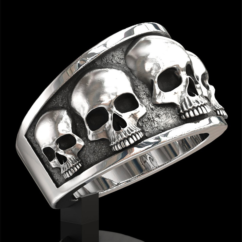 New Hot Selling Classic Stainl - огляд і ціна Gothic Skull Ring