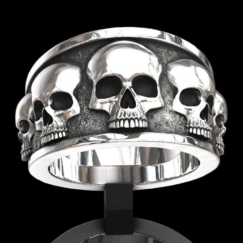 New Hot Selling Classic Stainl - огляд і ціна Gothic Skull Ring