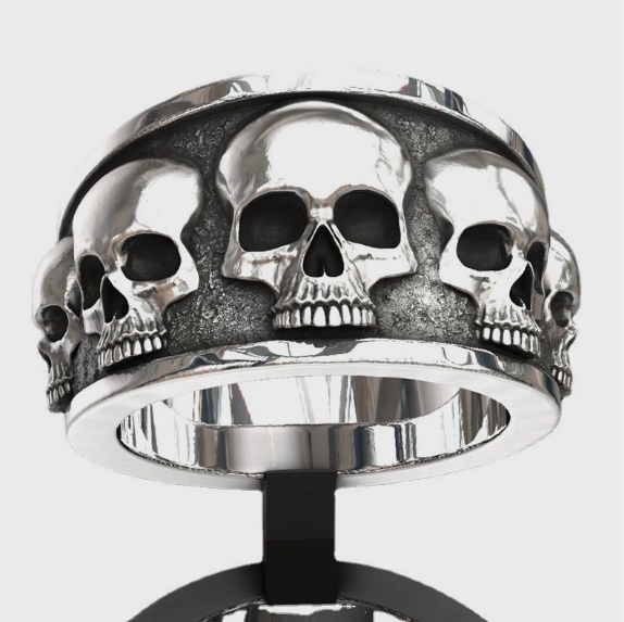New Hot Selling Classic Stainl - огляд і ціна Gothic Skull Ring