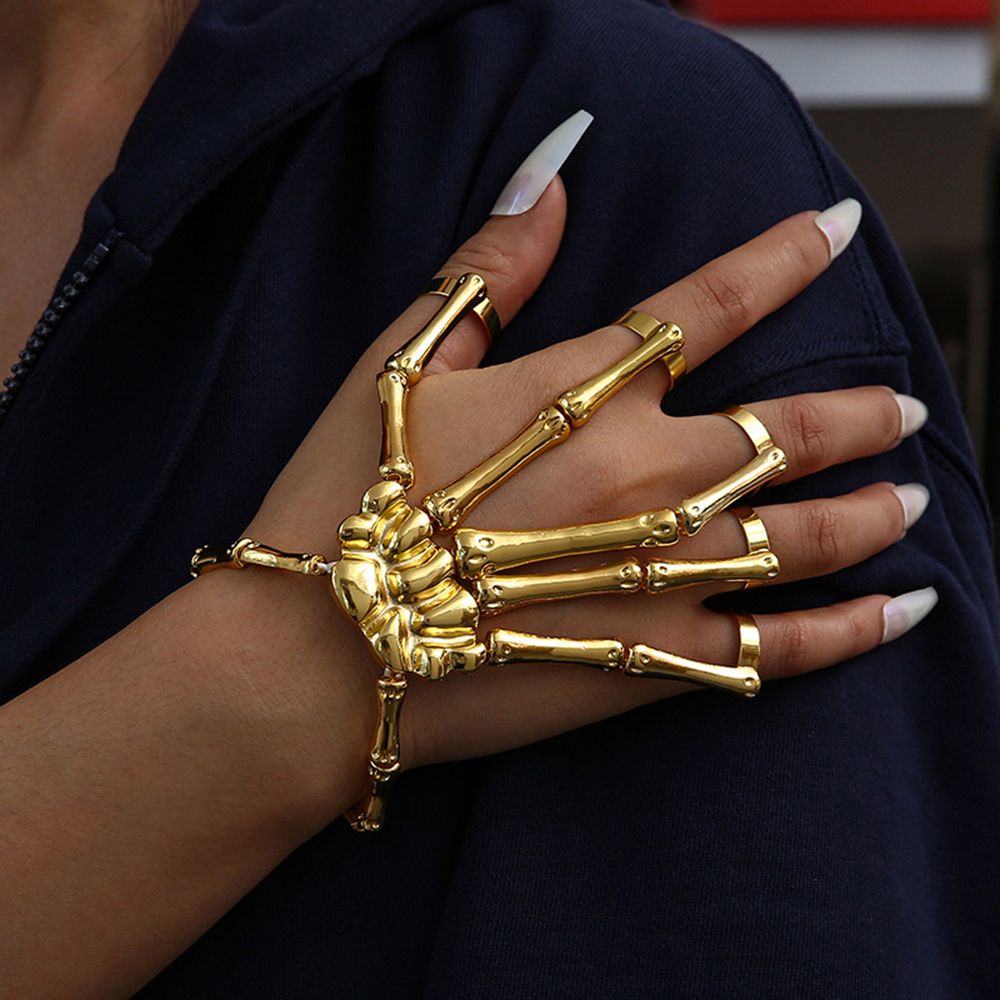 Metal Wristband Party Punk Got - огляд і ціна Gothic Skull Ring