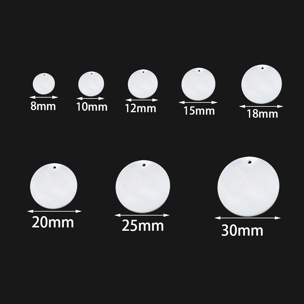 5-30pcs 8-30mm Natural Mother  - огляд і ціна Pearl Stud Earrings