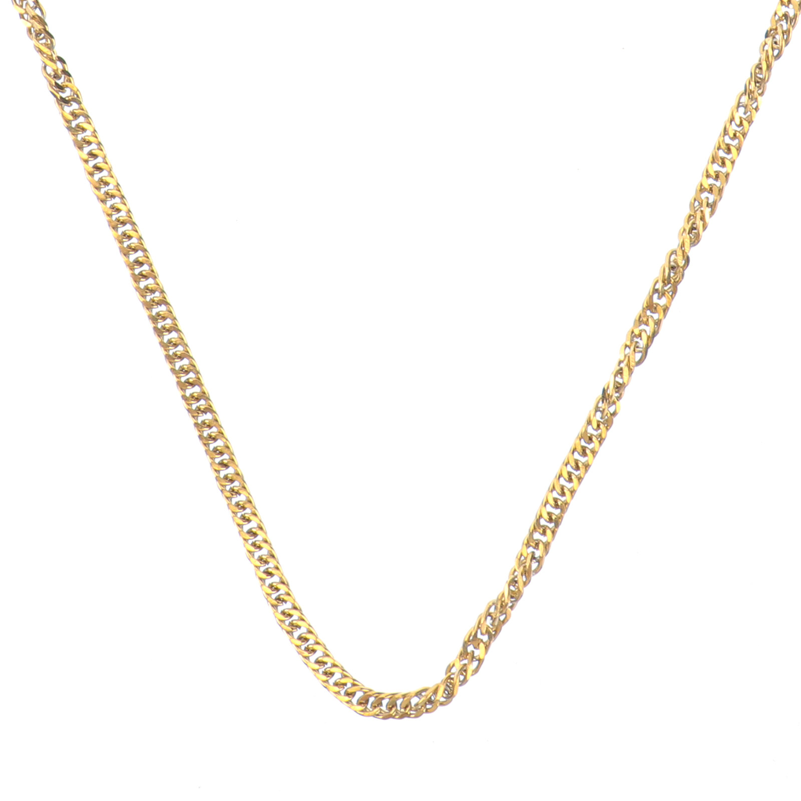 1Pcs Golden Titanium Steel Dou - огляд і ціна Hip Hop Chain Necklace
