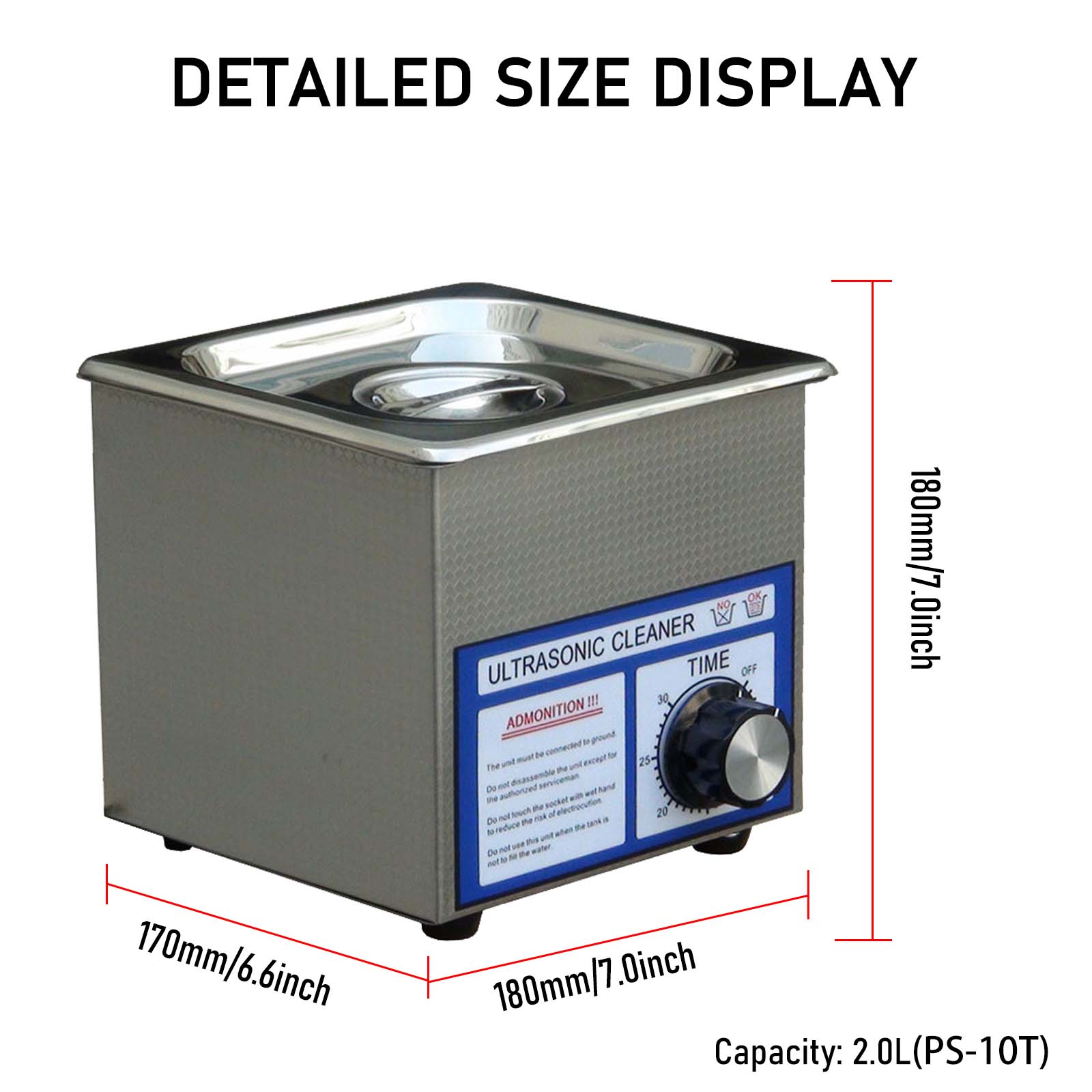 1.3L-3L Ultrasonic Cleaner PS- - огляд і ціна Jewelry Eyewear Watches & Accessories