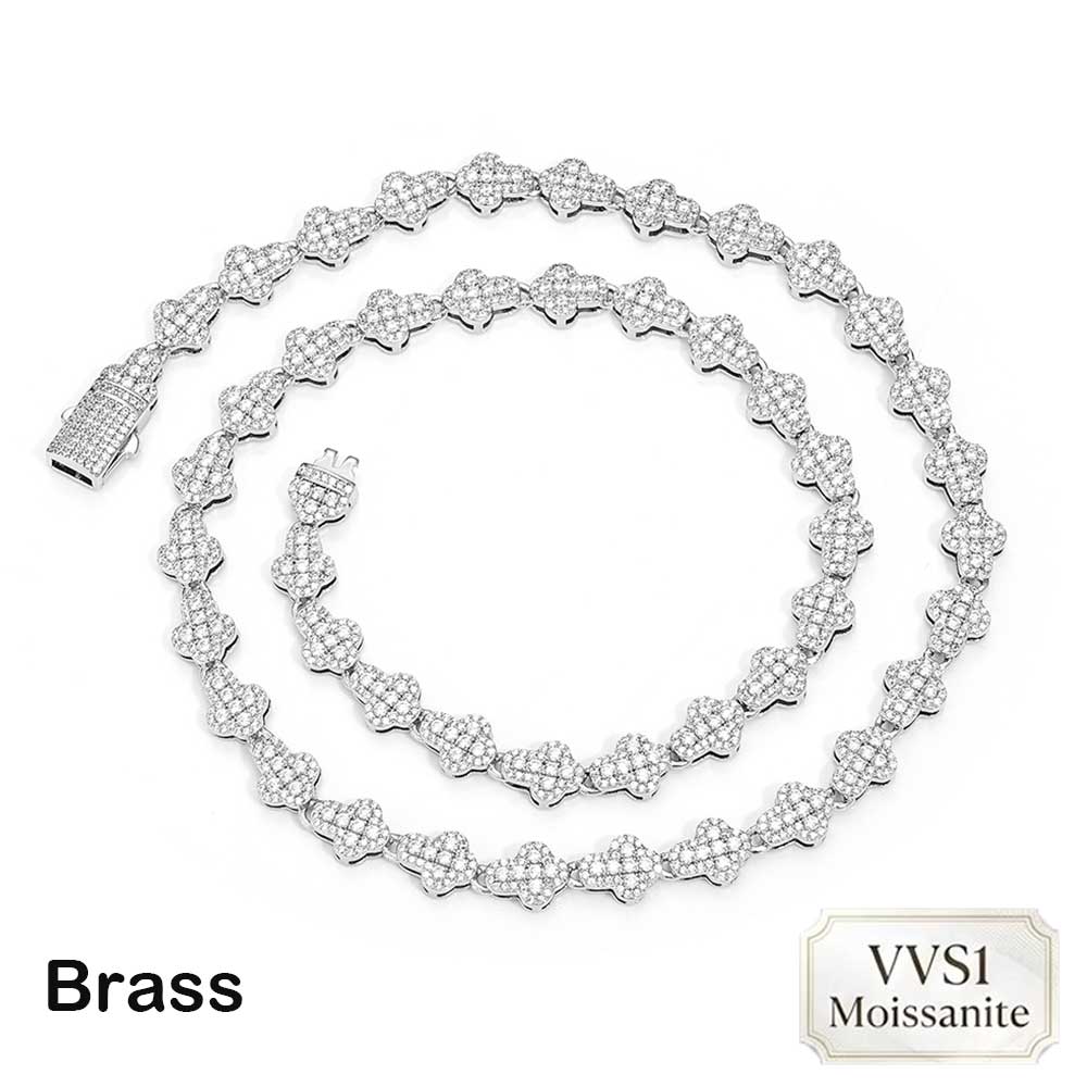 Nuoya Brass/925 VVS1 Moissanit - огляд і ціна Hip Hop Chain Necklace