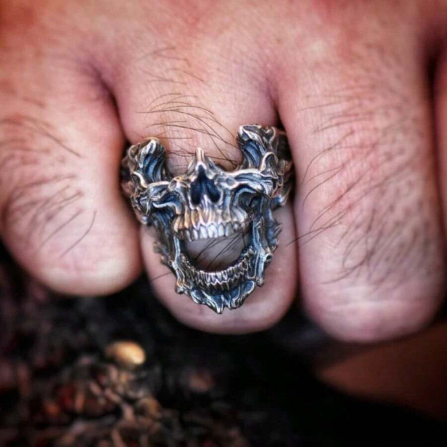Vintage Gothic Death Skull Mas - огляд і ціна Gothic Skull Ring