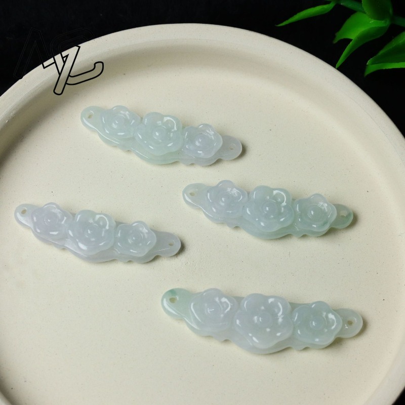 1pc Natural Jadeite Emerald Fl - огляд і ціна Jewelry & Watches Company