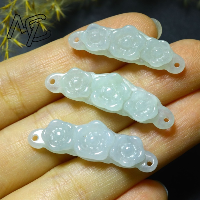1pc Natural Jadeite Emerald Fl - огляд і ціна Jewelry & Watches Company