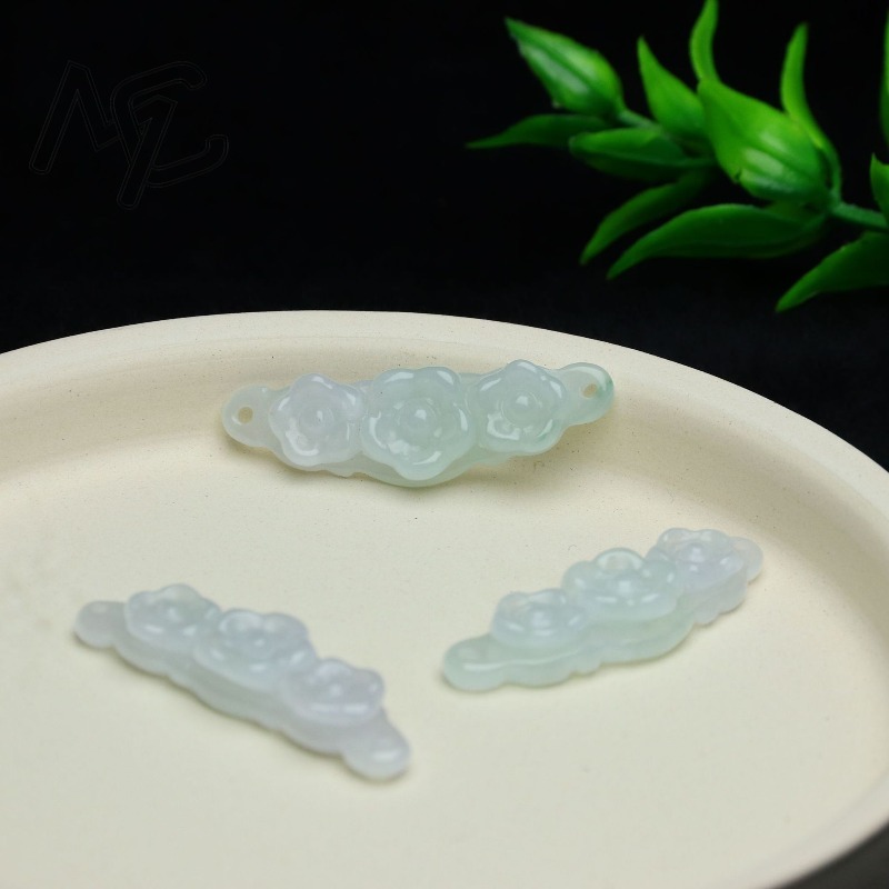 1pc Natural Jadeite Emerald Fl - огляд і ціна Jewelry & Watches Company