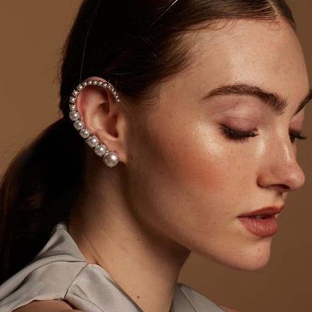 Stonefans Pearl Ear Clips With - огляд і ціна Pearl Stud Earrings