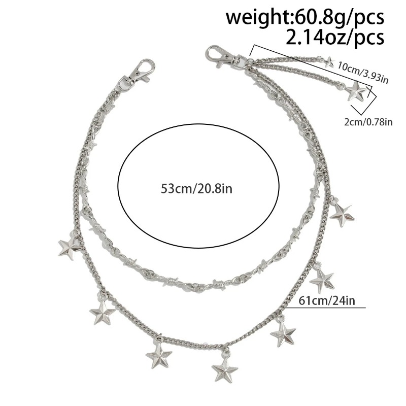 Men Women Hip Hop Double Layer - огляд і ціна Hip Hop Chain Necklace