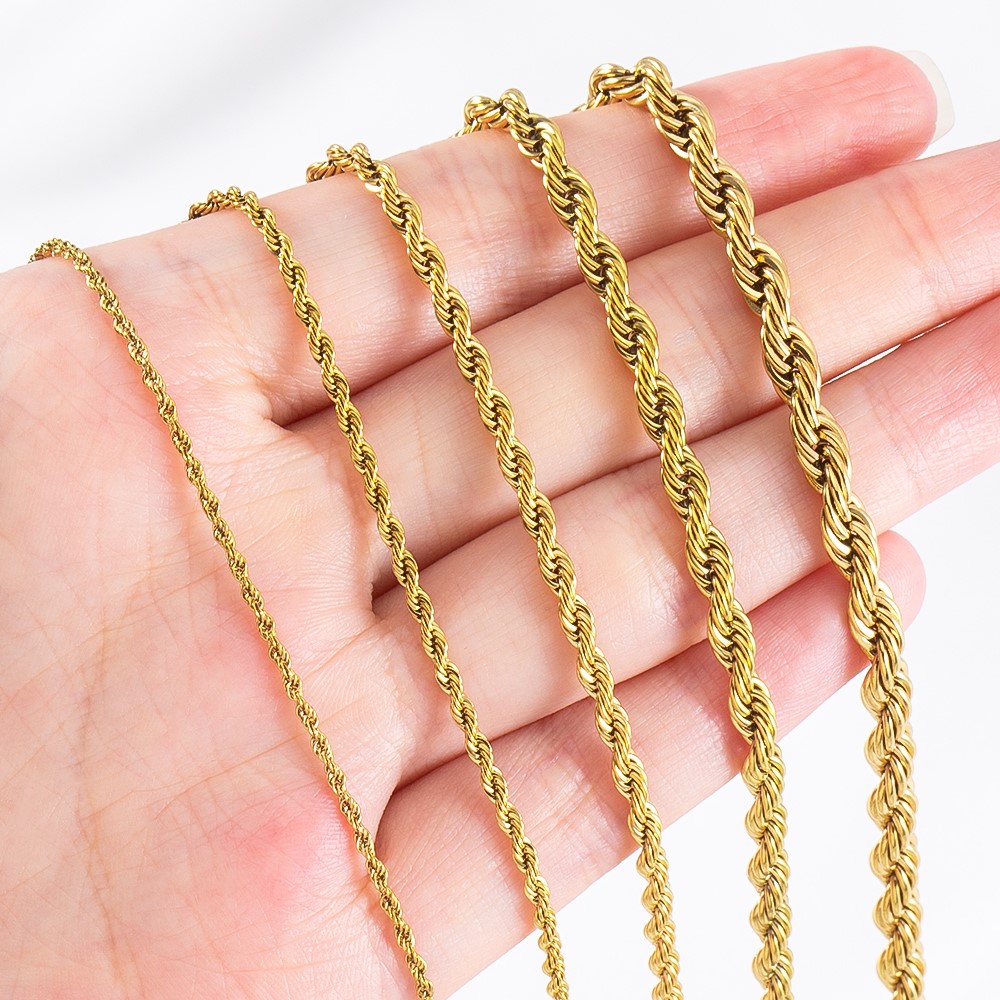 0.5/1 Meter Stainless Steel Tw - огляд і ціна Hip Hop Chain Necklace