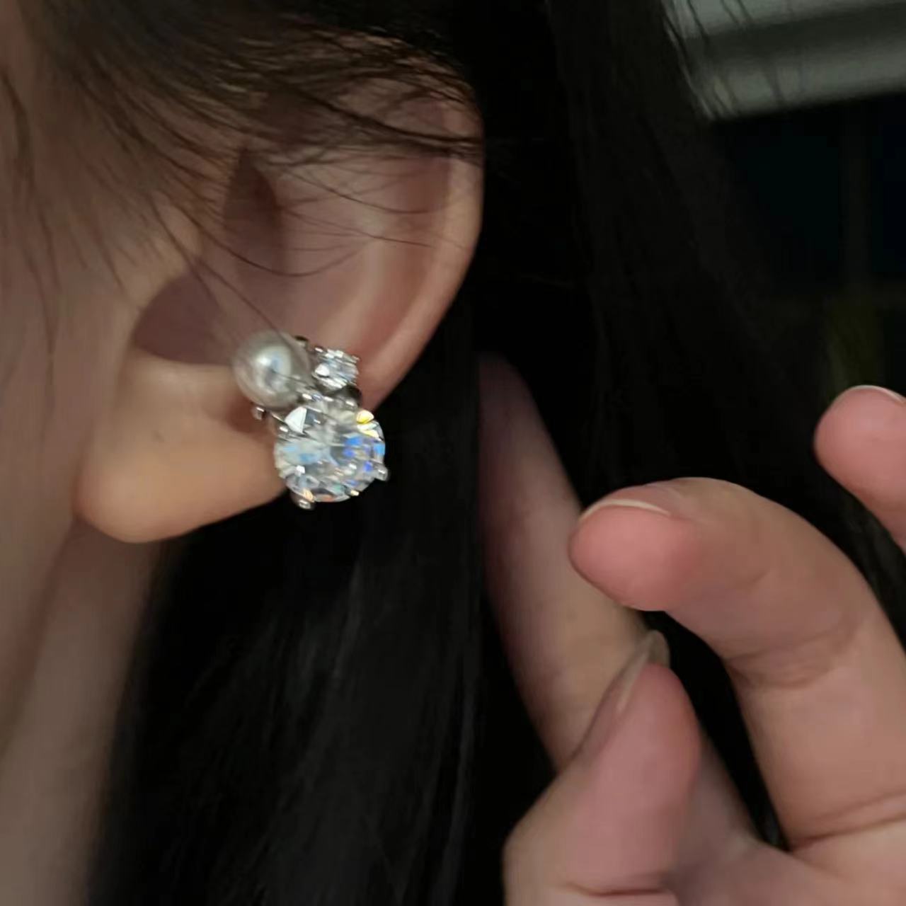 1Pcs Shiny Imitation Pearl Zir - огляд і ціна Ear Cuff No Piercing