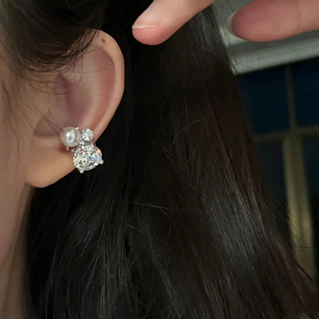 1Pcs Shiny Imitation Pearl Zir - огляд і ціна Ear Cuff No Piercing