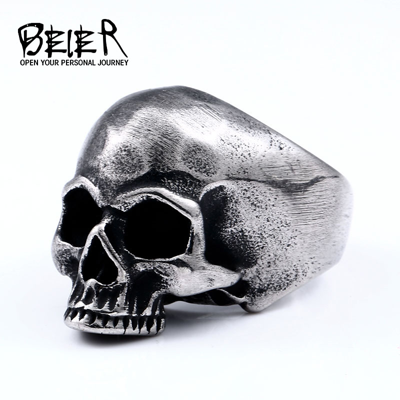 Beier 316L Stainless steel Vin - огляд і ціна Gothic Skull Ring