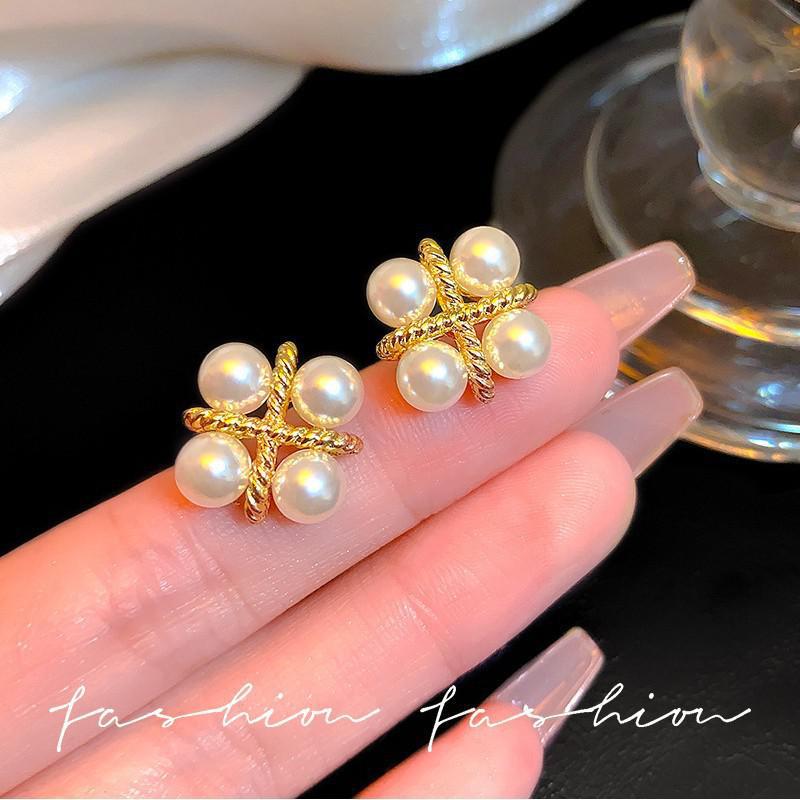 925 Silver Needle Korean Fashi - огляд і ціна Pearl Stud Earrings