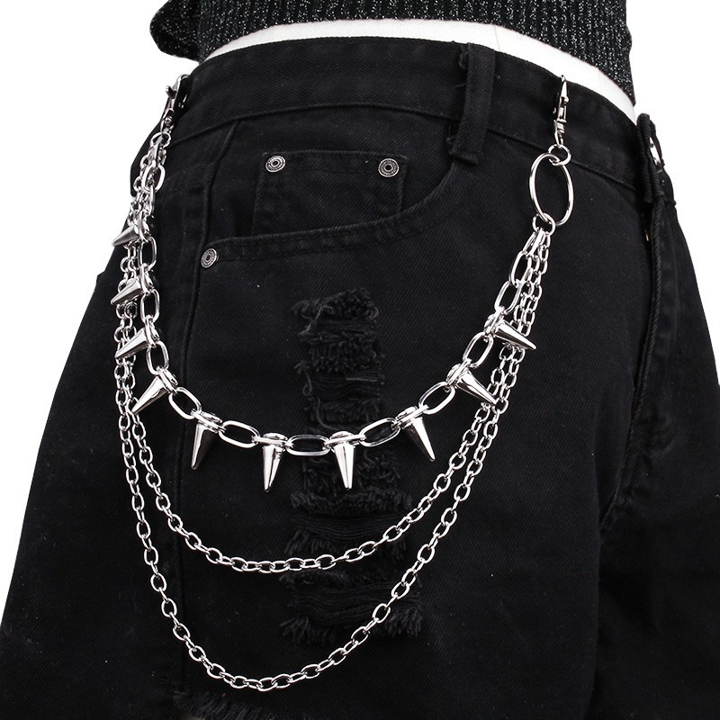 Hip Hop Punk Rock Metal Pants  - огляд і ціна Hip Hop Chain Necklace