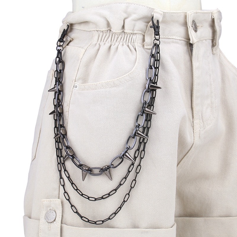 Hip Hop Punk Rock Metal Pants  - огляд і ціна Hip Hop Chain Necklace