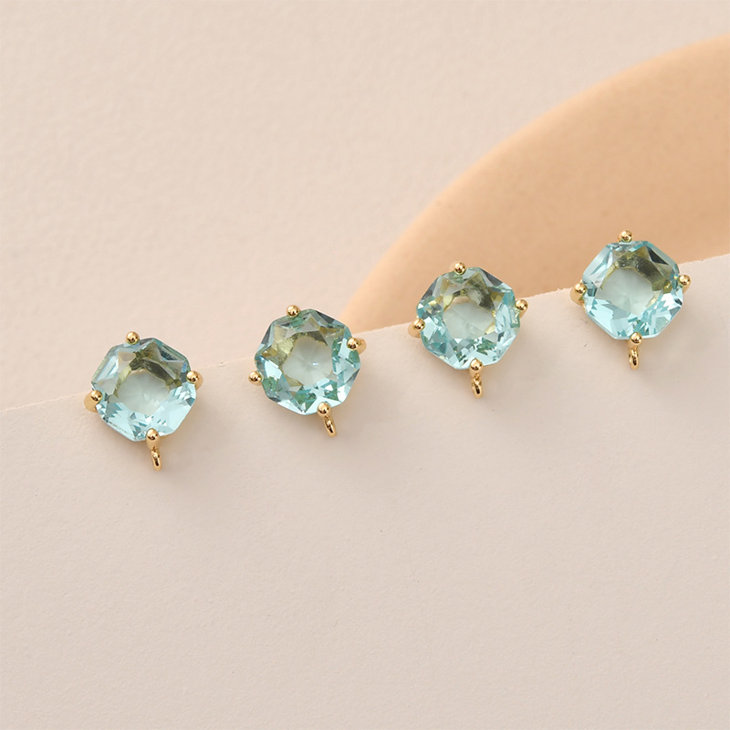 10pair Colors Faceted Square G - огляд і ціна Pearl Stud Earrings