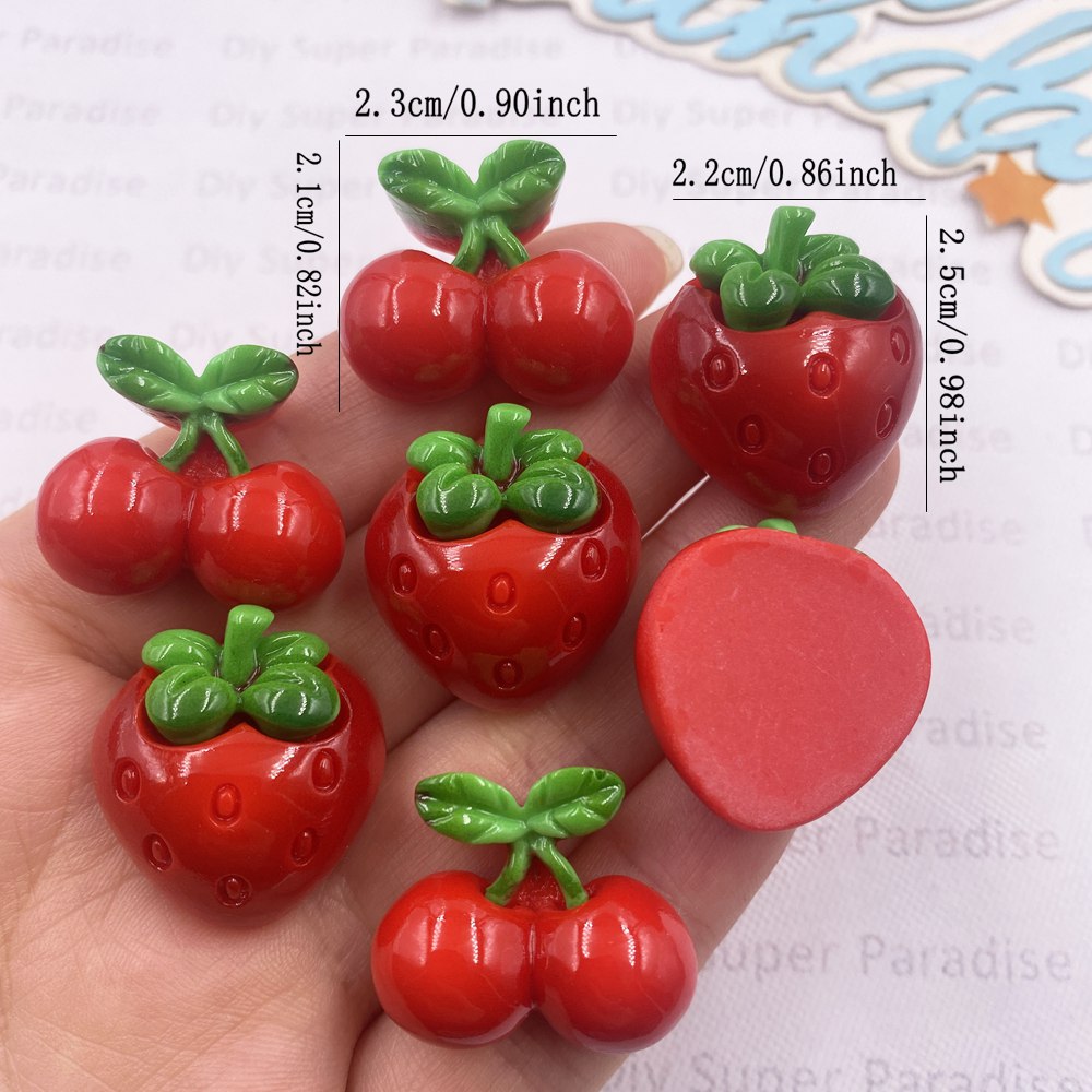 8PCS Resin Kawaii Colorful Red - огляд і ціна Paradise Jewelry & Watches Llc Miami Photos