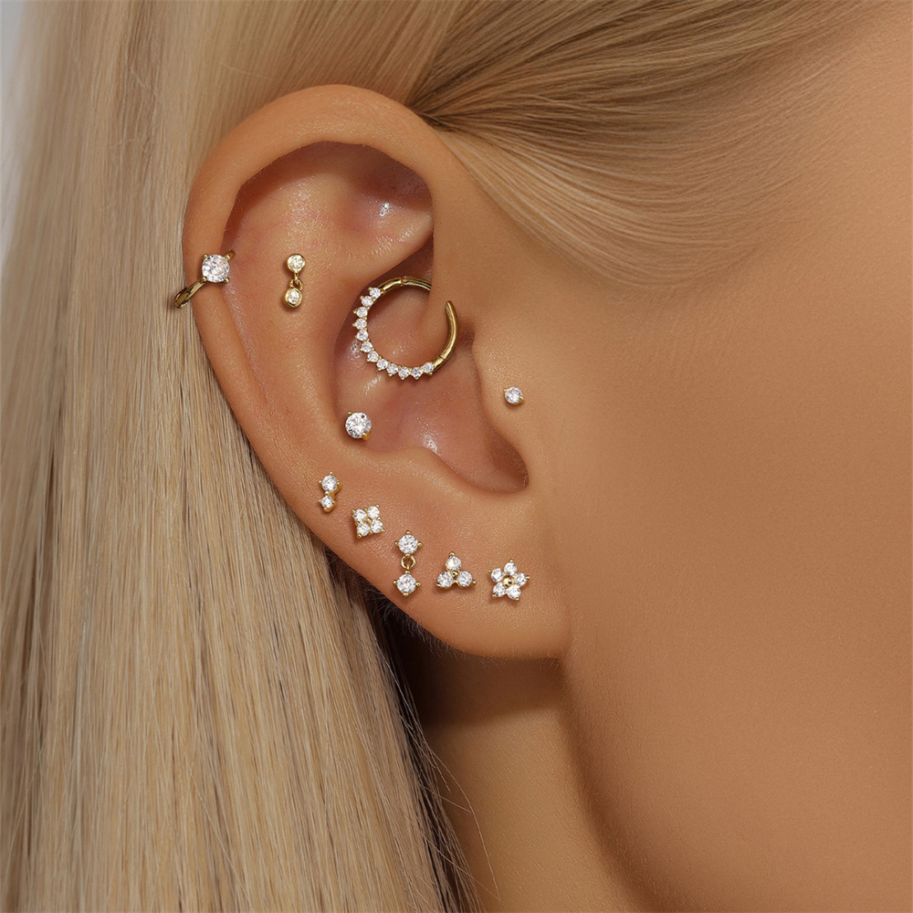 Aide DIY Zircon Pearl Earring  - огляд і ціна Pearl Stud Earrings
