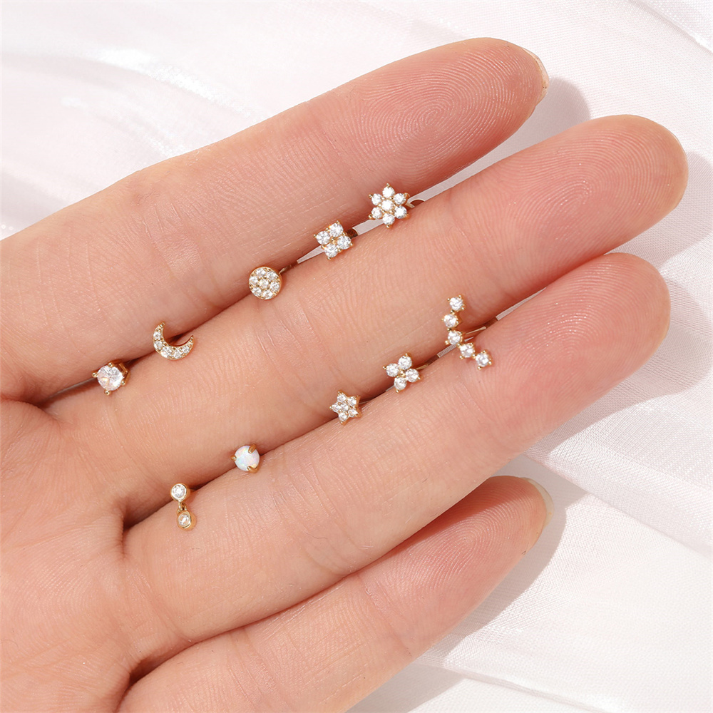 Aide DIY Zircon Pearl Earring  - огляд і ціна Pearl Stud Earrings