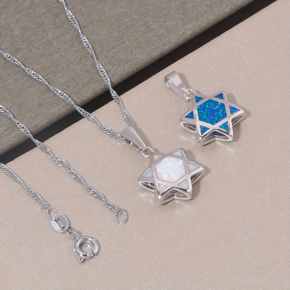 Star of David Opal Pendant Nec - огляд і ціна Jewelry & Watches Company