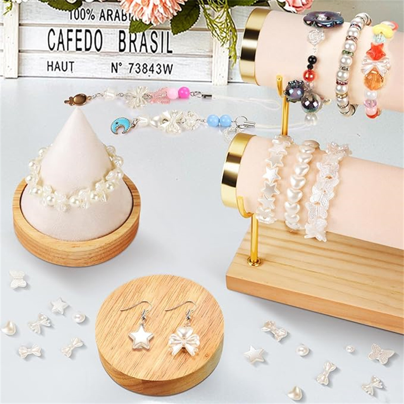 20pcs/bag Acrylic Ribbon Bow A - огляд і ціна Pearl Stud Earrings