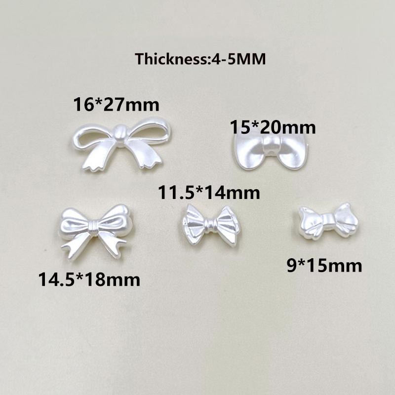 20pcs/bag Acrylic Ribbon Bow A - огляд і ціна Pearl Stud Earrings