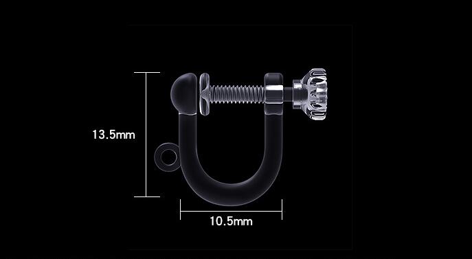 10Pcs Transparent Resins Screw - огляд і ціна Ear Cuff No Piercing