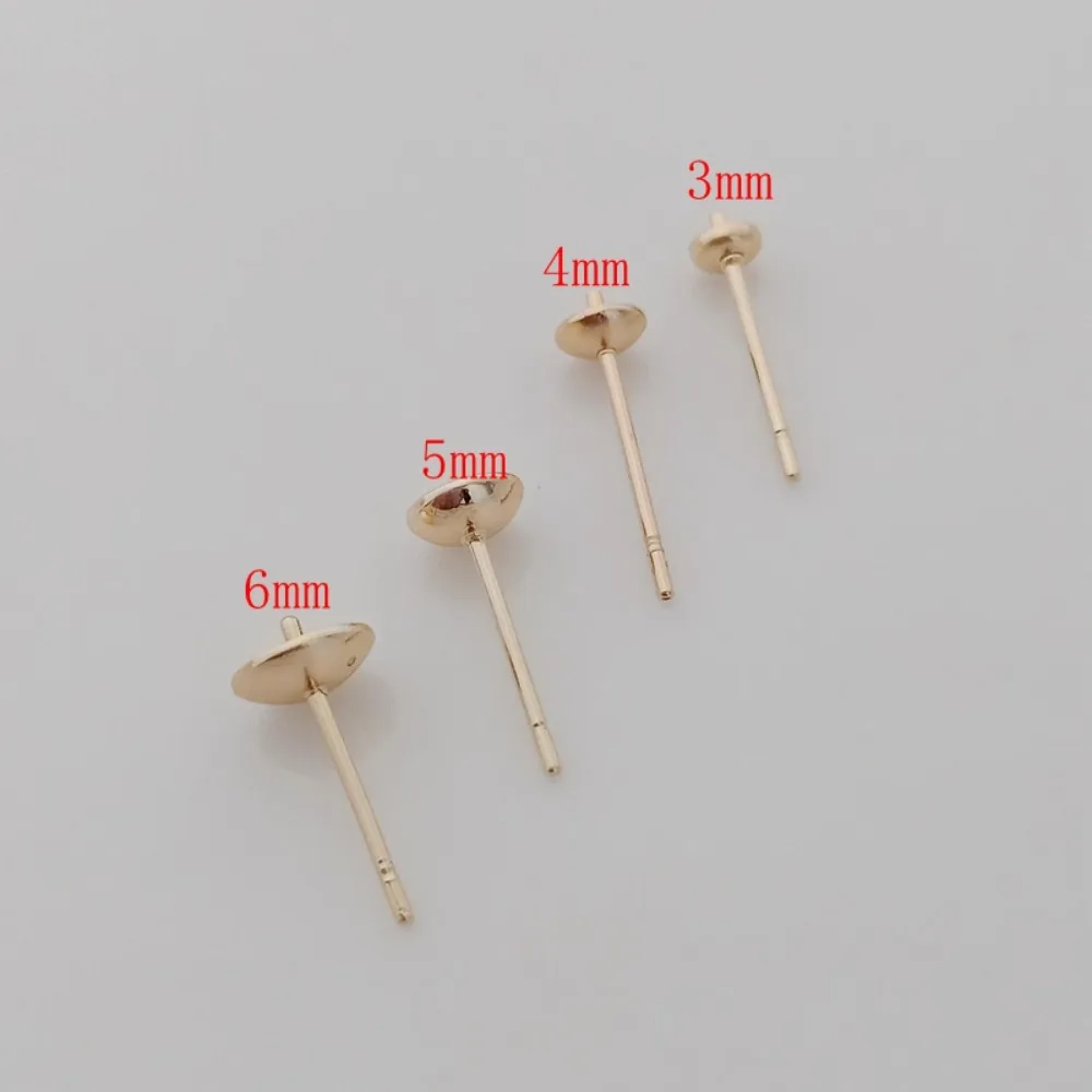 14K Gold-plated Bead Accessori - огляд і ціна Pearl Stud Earrings