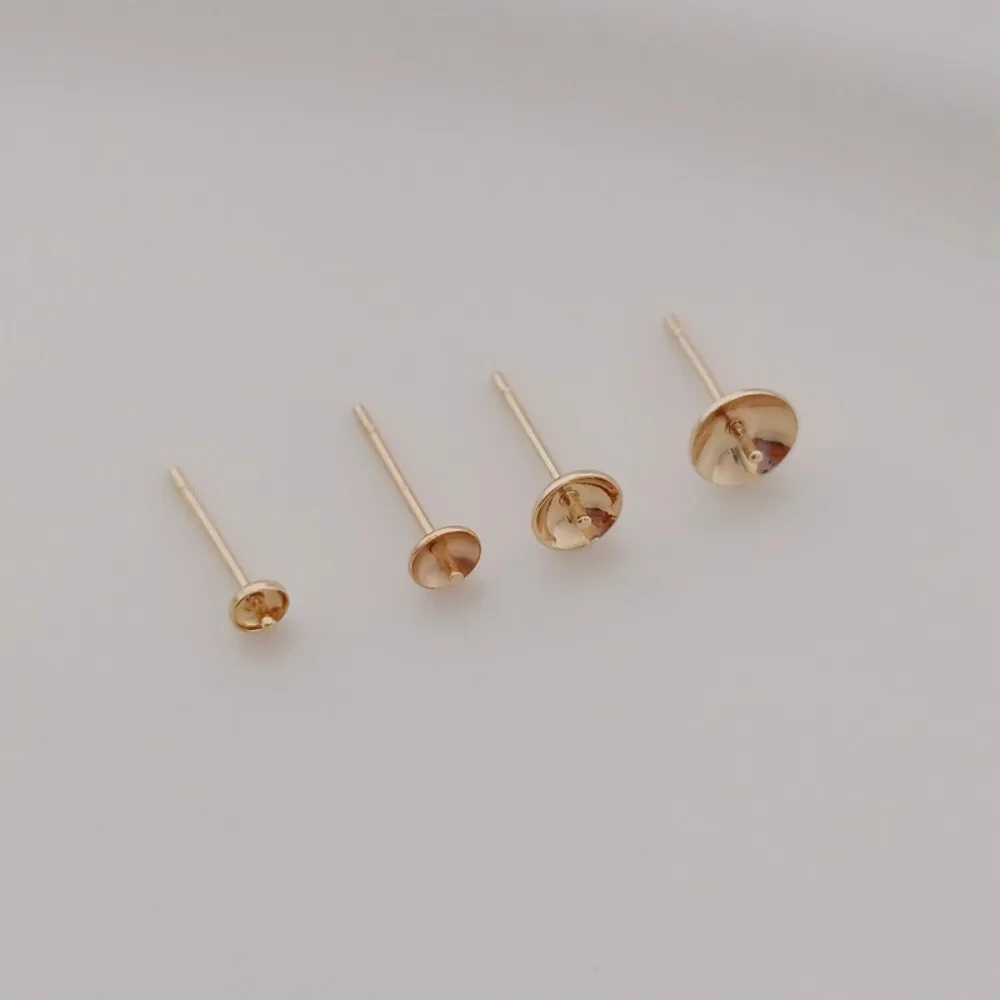 14K Gold-plated Bead Accessori - огляд і ціна Pearl Stud Earrings