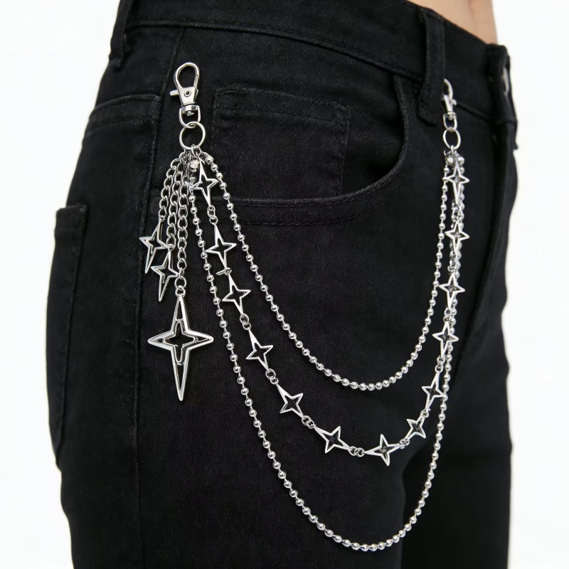 Women Punk Hip Hop Multilayer  - огляд і ціна Hip Hop Chain Necklace