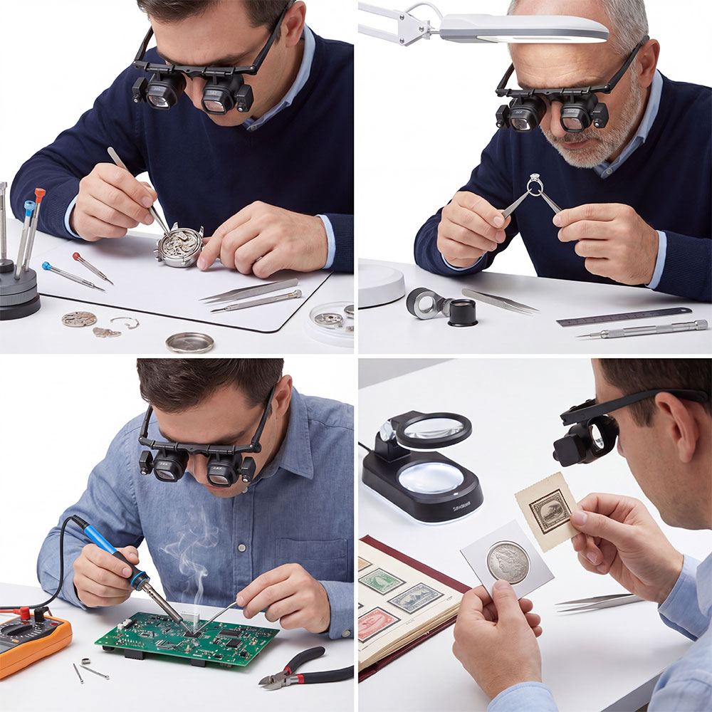 Portable 2X-24X Headband Magni - огляд і ціна Jewelry Eyewear Watches & Accessories